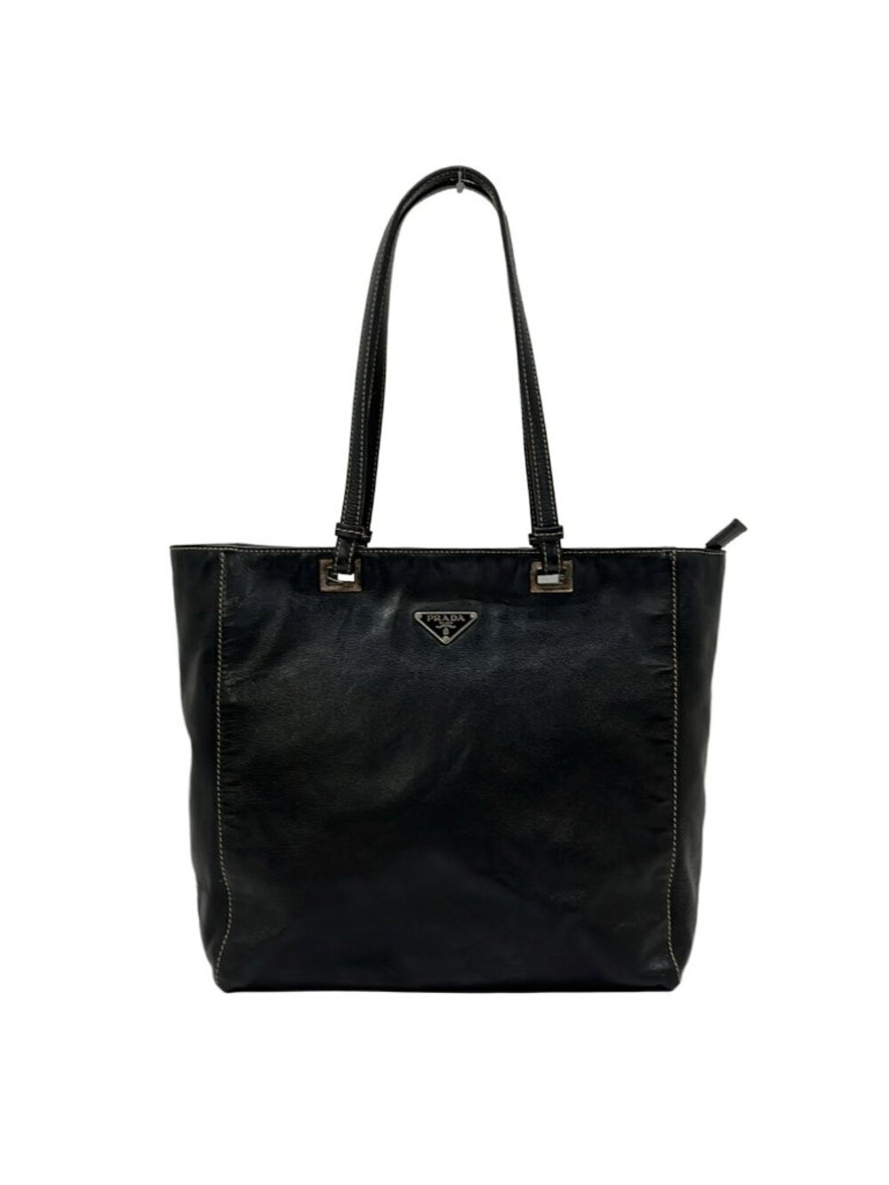 Prada Shoulder Bag Black Leather